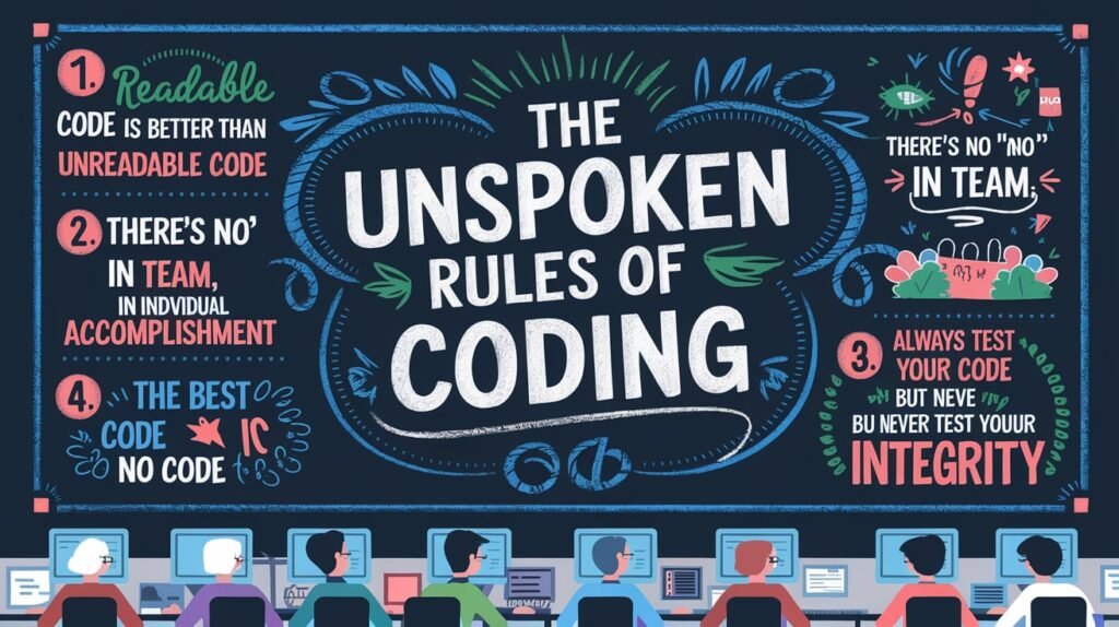 the unspoken rules of coding for both novice and sage developers