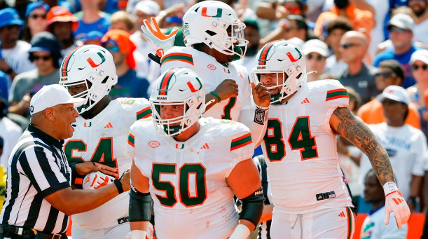 Miami Hurricanes Football vs Florida Gators Football Match Player Stats